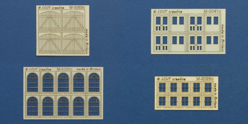 Image showing LCUT creative windows and doors in 2mm scale