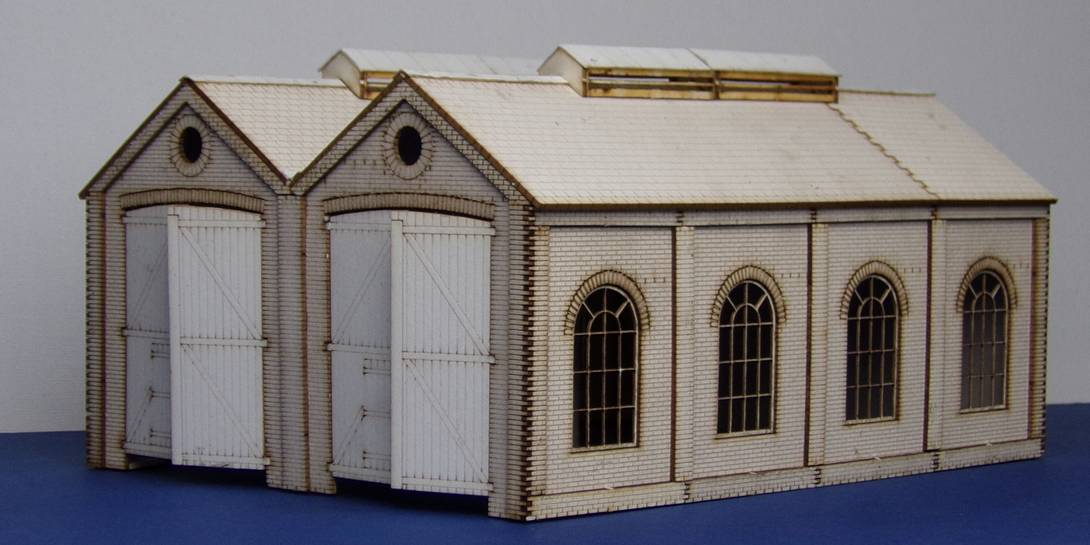 B 00-15 OO gauge modular engine shed