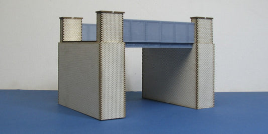 B 00-23SP OO gauge brick and steel bridge