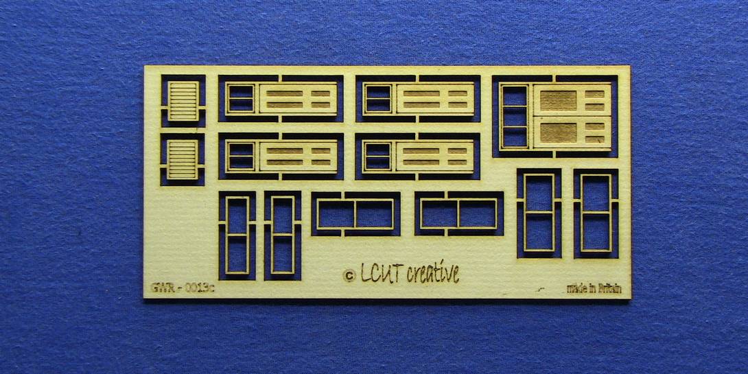 GWR 00-13c OO gauge GWR station doors and windows kit