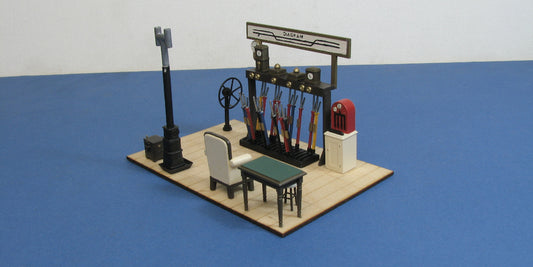 I 70-00 O gauge small signal box interior