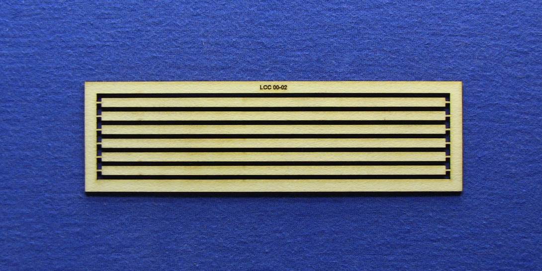 LCC 00-02 OO gauge kit of 6 roof support strips