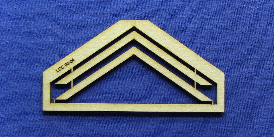 LCC 00-04 OO gauge kit of 2 gable barge boards