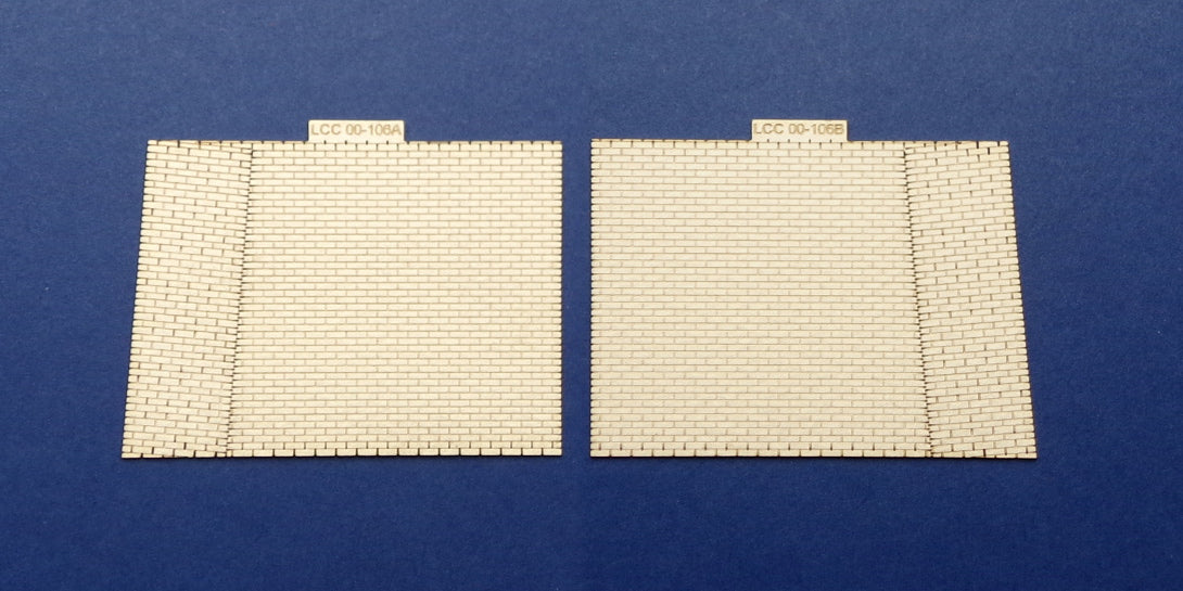 LCC 00-106 OO gauge communication tunnel inner brickwork sides