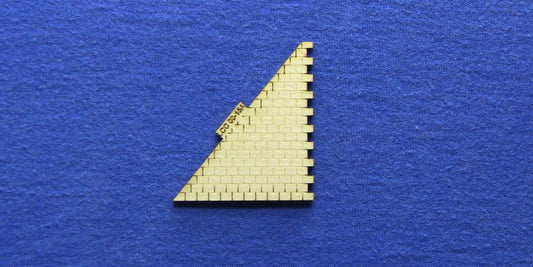 LCC 00-15A OO gauge hipped roof tiles panel with right side interlocking