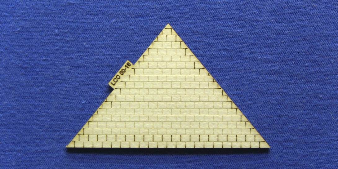 LCC 00-16 OO gauge hipped roof edge tiles panel