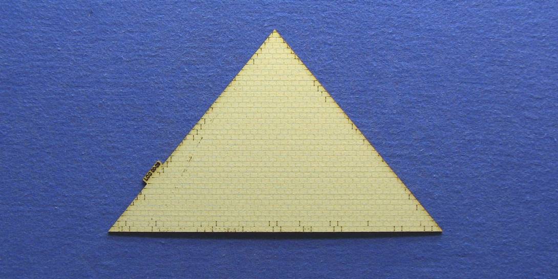 LCC 00-29 OO gauge large hipped roof edge tiles panel