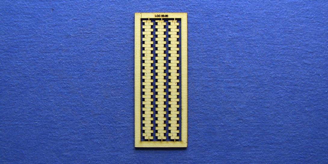 LCC 00-30 OO gauge 6.5mm large roof tiles extensions kit