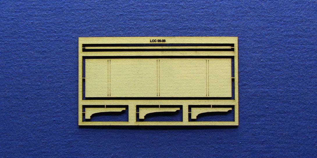 LCC 00-33 OO gauge oversized roof extension support