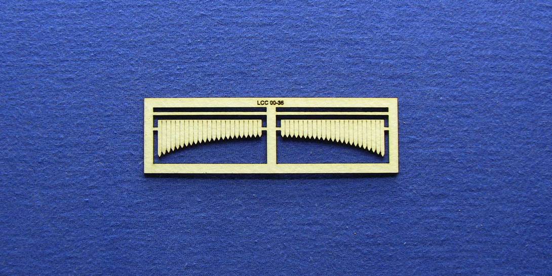 LCC 00-36 OO gauge curved valence kit