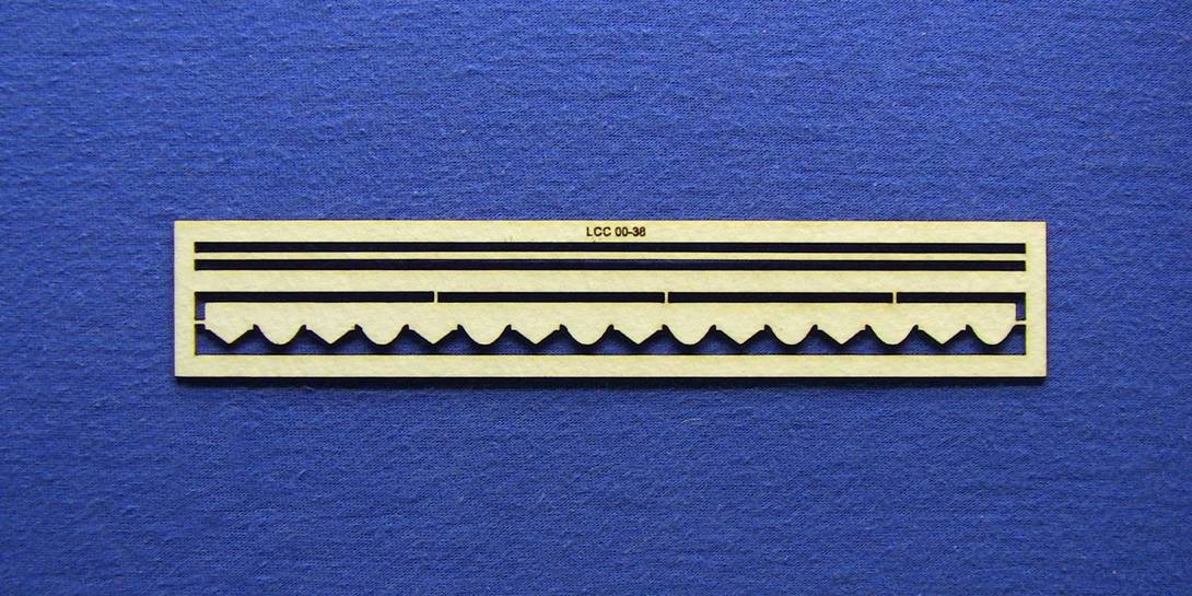 LCC 00-38 OO gauge type 2 straight valence