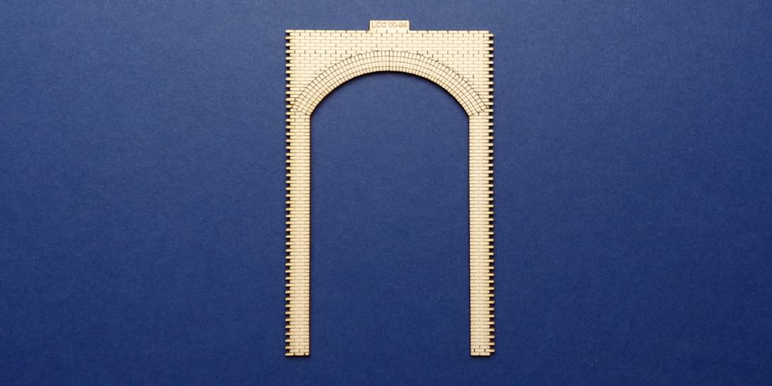 LCC 00-94 OO gauge retaining wall standard unit front panel