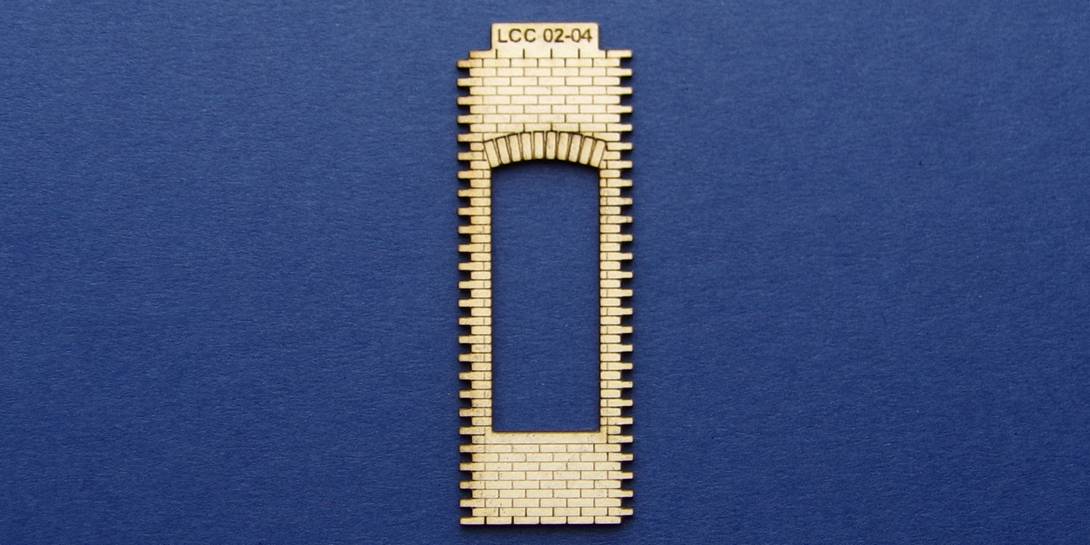 LCC 02-04 OO gauge single square window panel type 1