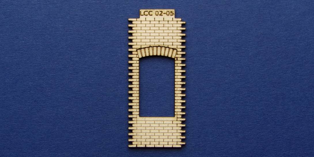 LCC 02-05 OO gauge single square window panel type 2