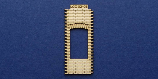 LCC 02-05 OO gauge single square window panel type 2