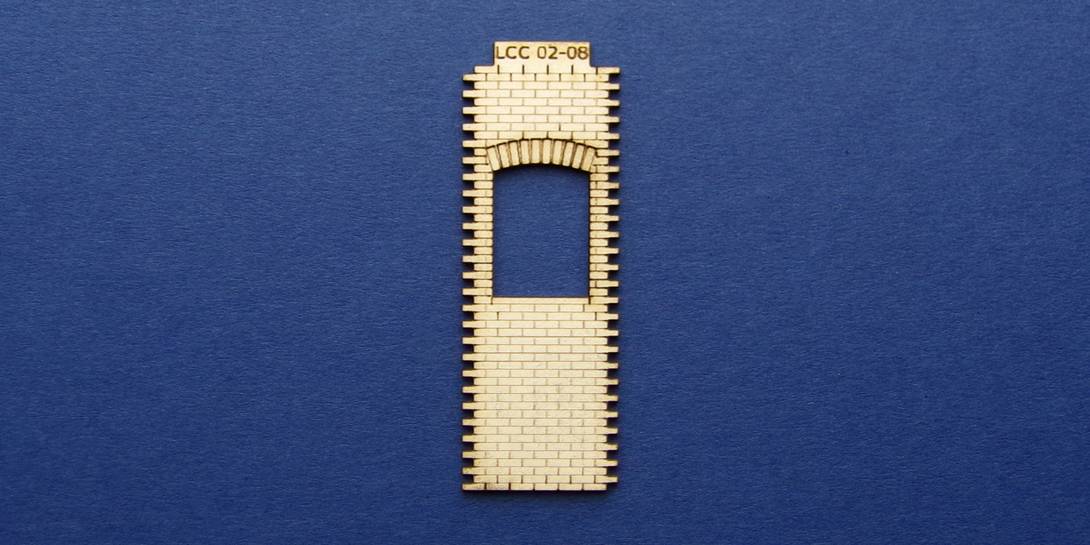 LCC 02-08 OO gauge single square window panel type 3