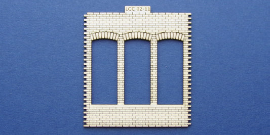 LCC 02-11 OO gauge triple square window panel