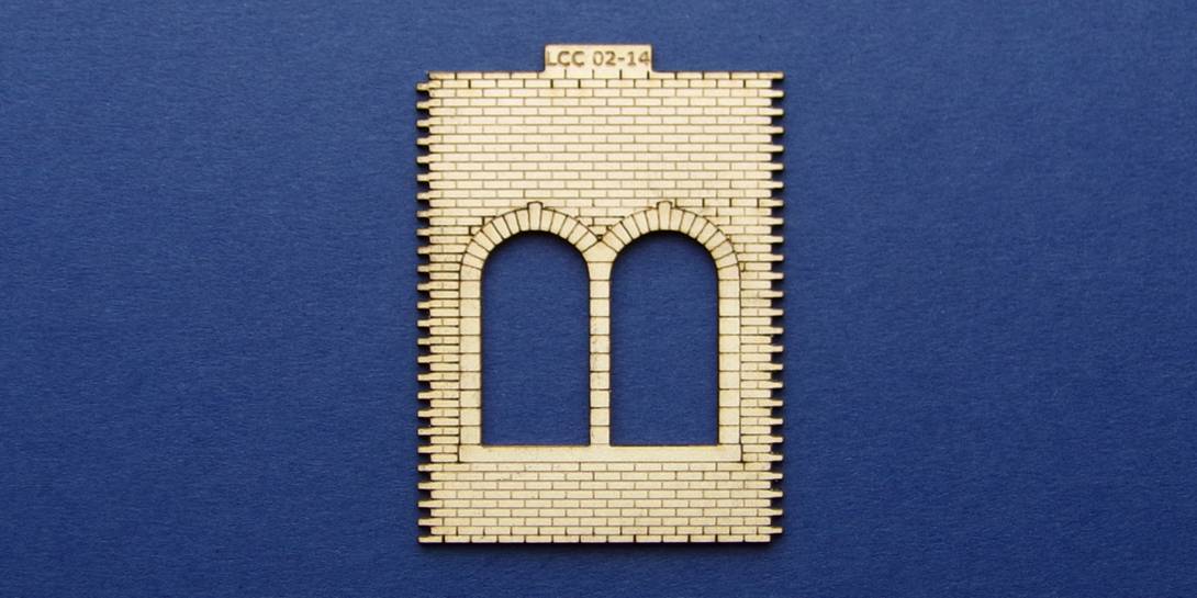 LCC 02-14 OO gauge double round window panel