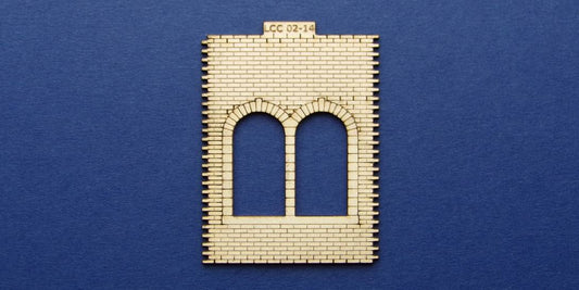 LCC 02-14 OO gauge double round window panel