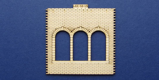 LCC 02-15 OO gauge triple round window panel