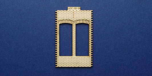 LCC 02-16 OO gauge double square window panel