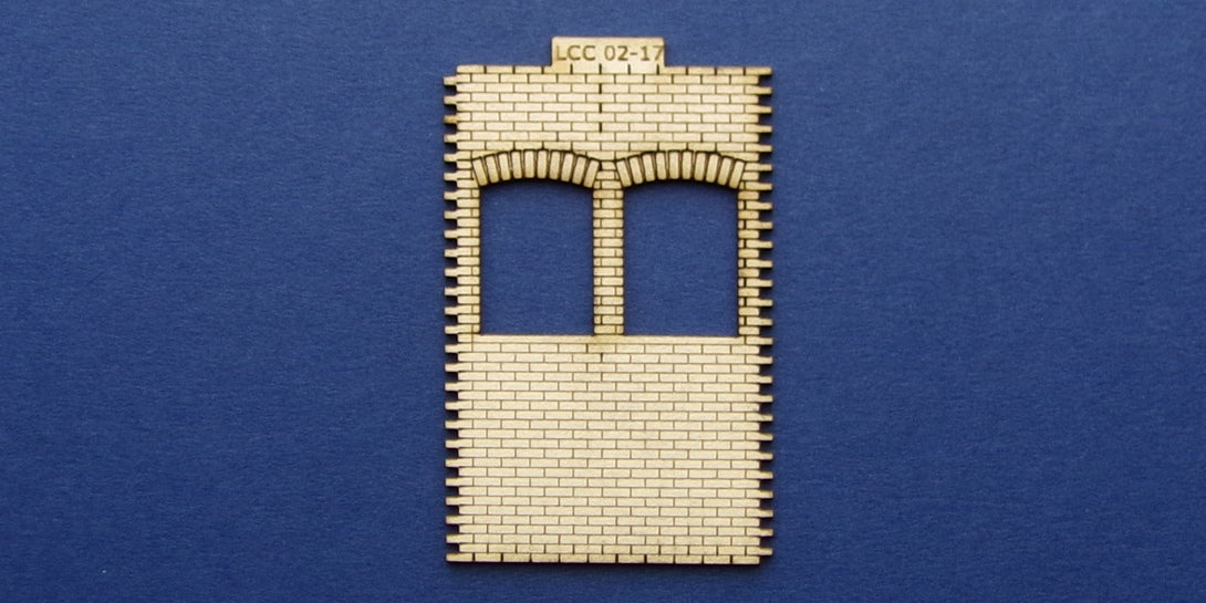 LCC 02-17 OO gauge double square window panel type 3