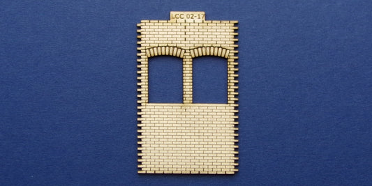 LCC 02-17 OO gauge double square window panel type 3