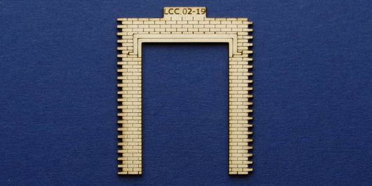 LCC 02-19 OO gauge double door panel type 2