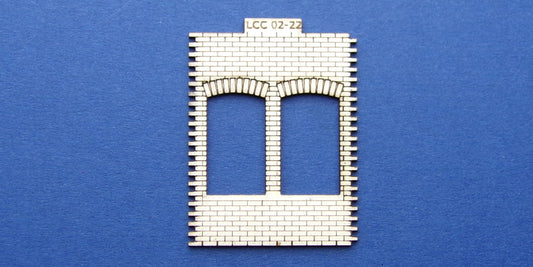 LCC 02-22 OO gauge double square window panel type 2