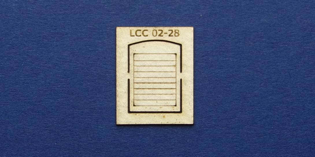 LCC 02-28 OO gauge single square window with blinds