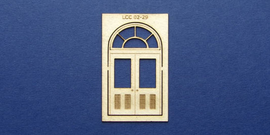 LCC 02-29 OO gauge double door with round transom