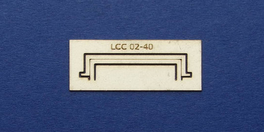 LCC 02-40 OO gauge decoration for single square window type 2