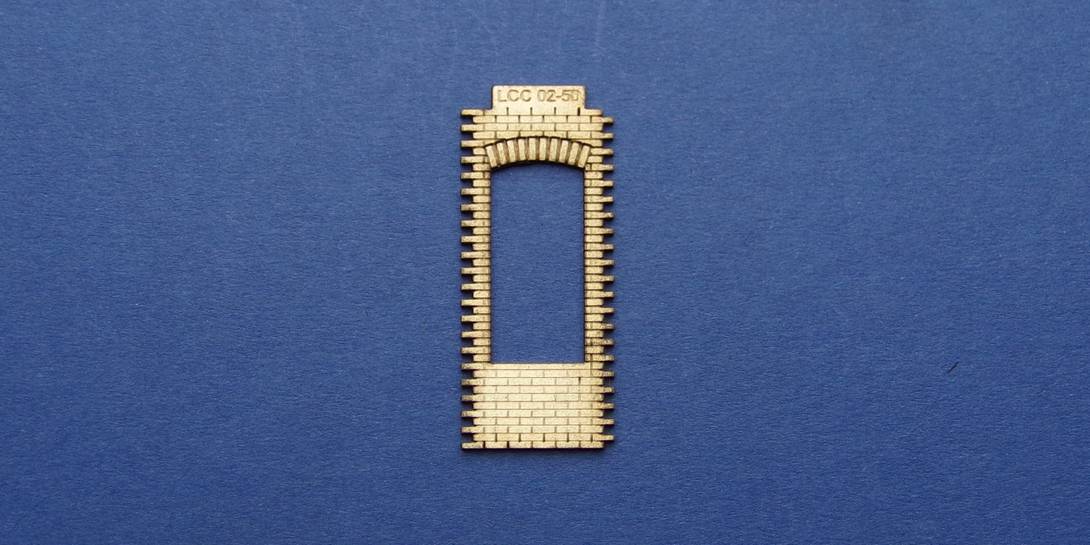 LCC 02-50 OO gauge single square window panel type 3