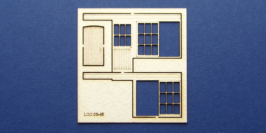 LCC 03-45 OO gauge set of windows for 03-12 type 1