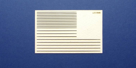 LCC 03-53 OO gauge set of decoration strips for B 00-06