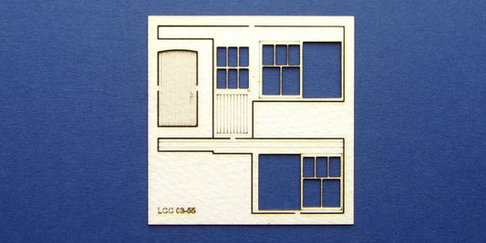 LCC 03-55 OO gauge set of windows for 03-01 type 3