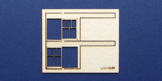 LCC 03-58 OO gauge set of windows for 03-04 type 3