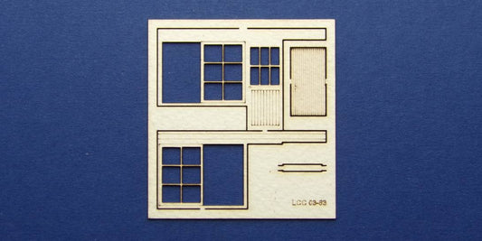 LCC 03-63 OO gauge set of windows and doors for 03-35 type 4