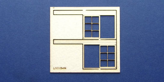 LCC 03-64 OO gauge set of windows for 03-36 type 4