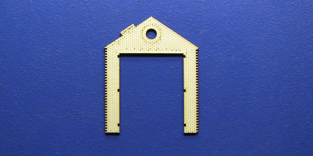 LCC 04-01 OO gauge single road door panel type 2