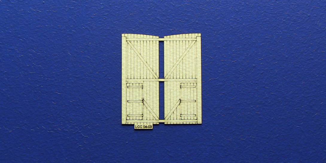 LCC 04-03 OO gauge double sided door type 1 with smaller door