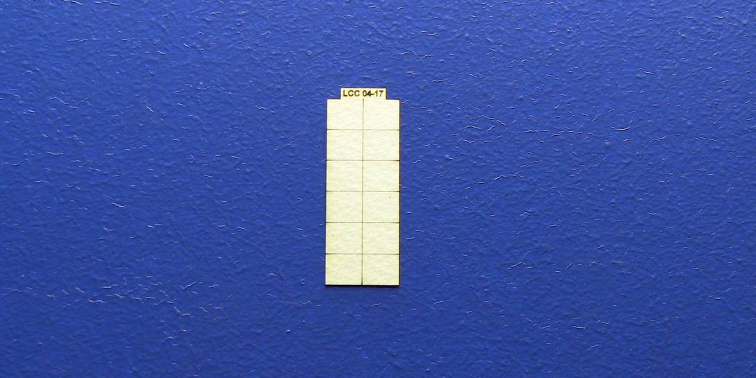 LCC 04-17 OO gauge roof ventilation tiles