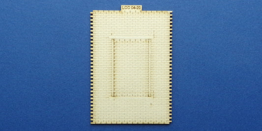 LCC 04-20 OO gauge dummy square window panel