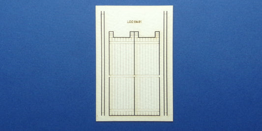 LCC 04-31 OO gauge industrial gate with rails version 1