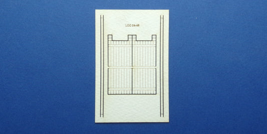 LCC 04-46 OO gauge industrial gate with rails version 2