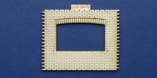 LCC 04-79 OO gauge industrial office front panel with wide window