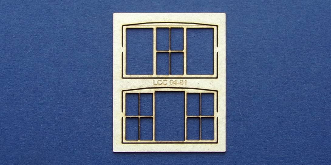 LCC 04-81 OO gauge industrial office wide window