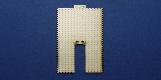 LCC 04-89 OO gauge industrial wall panel with single door opening