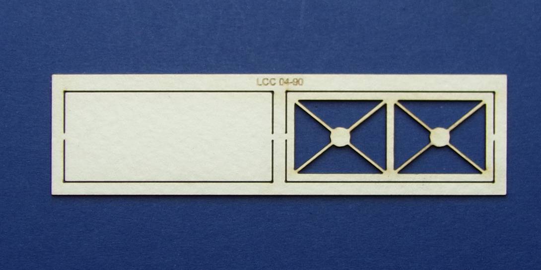 LCC 04-90 OO gauge steel panel for water tank - side