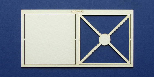 LCC 04-92 OO gauge steel panel for water tank - top